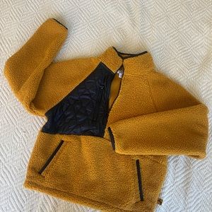 Joy Lab fleece quarter zip pull-over with black details size XS